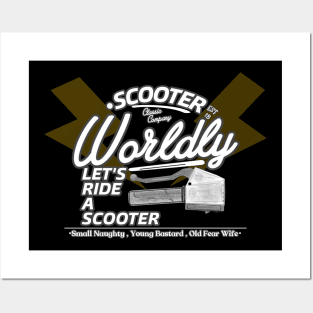 Worldy scooter Posters and Art